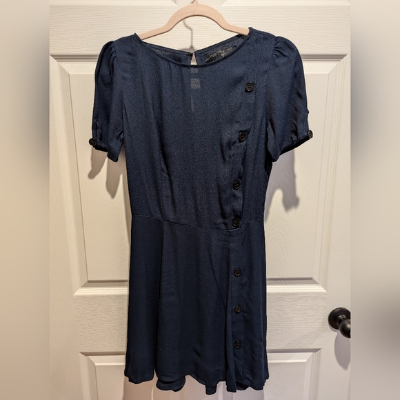 Reformation Mini Dress in Navy - Size 6 - Picture 1 of 8